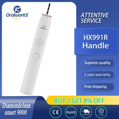 Philips DiamondClean Classic 9000 Series HX991R mango de cepillo de dientes eléctrico dorado Foto 1 de 2