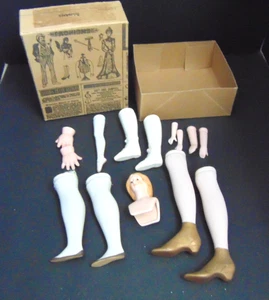 Lot Of  Vintage Porcelain Doll Parts 14 PIECES TOTAL - Picture 1 of 3