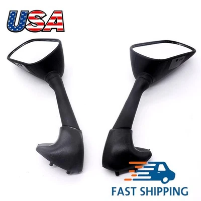 Espejos retrovisores negros para motocicleta Yamaha YZF R1 1998-2005 YZF R6 1998-2002 STOCK EE. UU. Foto 1 de 4