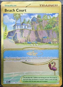 Beach Court Holofoil 263/182 Hiper Raro SV04: Paradox Rift Casi Como Nuevo - Imagen 1 de 2