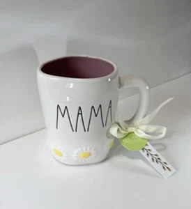 Tazza caffè Rae Dunn 'MAMAMA' mamma margherita fiore festa della mamma nuova grande - Foto 1 di 3