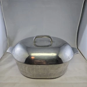 Aluminiumguss ovaler Bräter schwer wie Magnalit Quelle Herstellung 15 1/4 x10+ - Bild 1 von 9