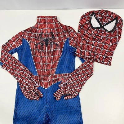 Spiderman Superhero Costume Bodysuit Cosplay Kid's Youth 5 5T (120) w/ Mask - Image 1 of 4