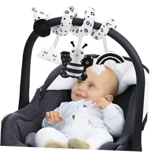 Infant Car Seat Toys for Babies 0-6 Months: Travel Baby Toy Black and Whtie - Picture 1 of 7