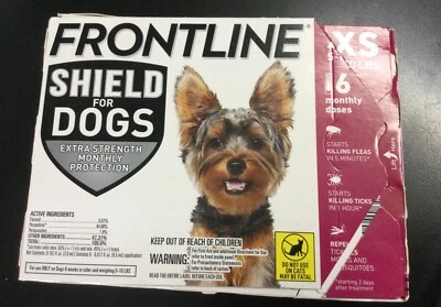 Protector Frontline para perros XS 5-10 libras 6 dosis mensuales 4909 Foto 1 de 3