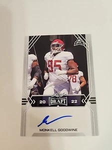 Leaf Draft 2022 - Autógrafos #BA-MG2 Monkell Goodwine RC Alabama - Imagen 1 de 2
