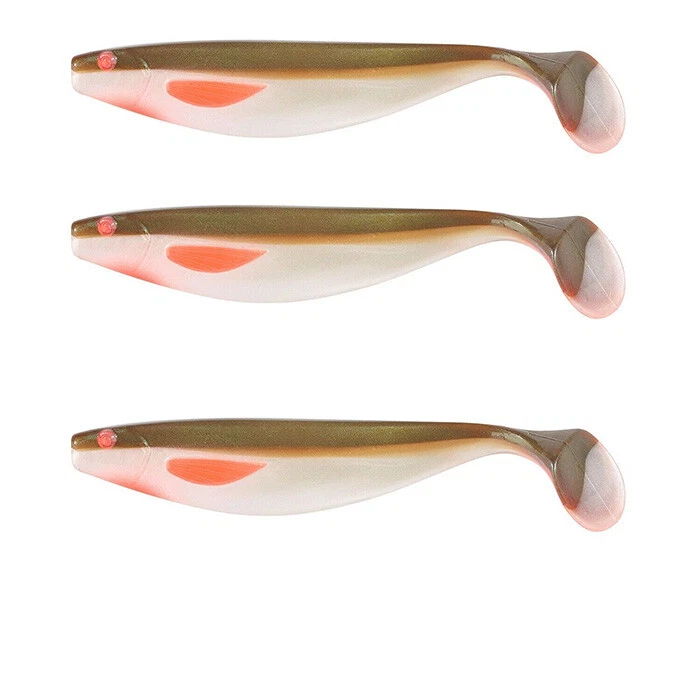 Balzer Shirasu UV Booster Shad Arkansas Shiner 4 g 6 cm 3er Set Gummifische NEU