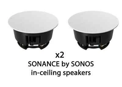 Sonance In Ceiling Speakers By SONOS® 6.5" PAIR INCLGWW1 (AMP) - image 1 of 4