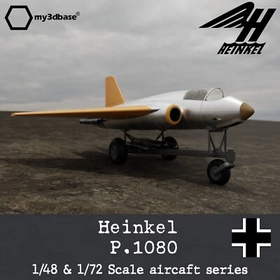 MY3DBASE Heinkel P.1080 model kit scale 1:48 or 1:72