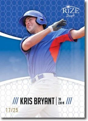 KRIS BRYANT 2014 Rize Rookie Emerald BLUE Paragon CUBS RC #/25 - Image 1 of 2