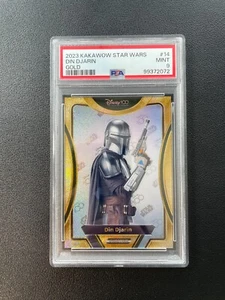 2023 Kakawow Star Wars #14 Din Djarin Gold 05/10 PSA9 BJWMS - Picture 1 of 2
