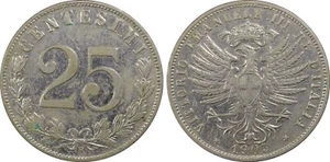 Italy 1903 R 25 Centesimi Pcgs Au53 Scarce Type - Picture 1 of 4