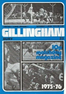 Gillingham v Bury League Division Three 3rd April 1976 - Picture 1 of 9