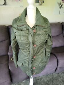 Vintage Y2k Green Roxy Puffer Jacket Size Xs