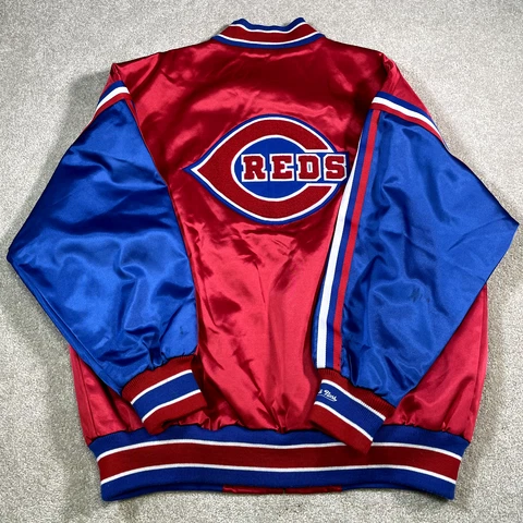 Cincinnati Reds Jacket Men 3XL Mitchell Ness MLB Baseball Vintage 90s Heavy USA Cover