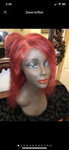 Lockige Lace Frontal Perücke nass gewellt tiefe Welle Echthaarperücken Wellenperücke Haarperücken - Bild 1 von 11