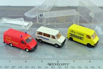 3X Praline Ford Fiat Van lot 1:87 Scale HO (HO6525) - Image 1 of 2