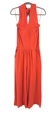 Mono halter Pact algodón orgánico revive para mujer talla S rojo naranja pierna ancha Foto 1 de 4
