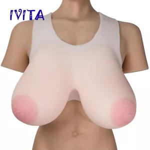 4XL-21XL Cup Crossdresser Full Silikonbrüste Transgender CD DQ Brustprothese - Bild 1 von 25