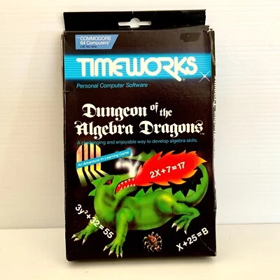 Dungeon of the Algebra Dragons + Box, Manual - Commodore 64 - Free Postage - Image 1 of 4
