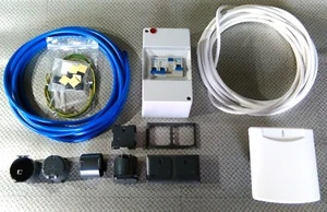 FULL MAINS EHU INSTALLATION KIT CAMPER VAN hookup hook up 4x13A White 16A inlet - Picture 1 of 7