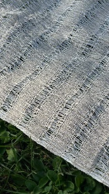 Handwoven Cotton Natural Fabrics, Hand Loomed Unique Textured Fabrics. - Image 1 of 4