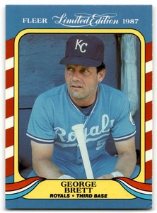 1987 FLEER LIMITED EDITION GEORGE BRETT KANSAS CITY ROYALS #5