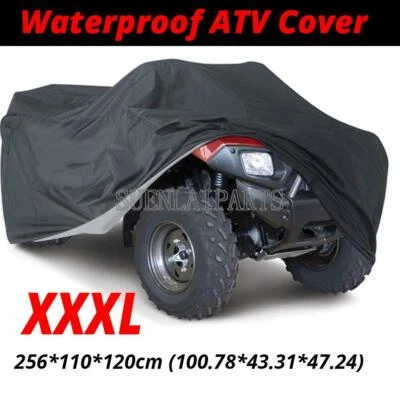 Protector de cubierta 3XL negro ATV para Honda Rancher 350 400 420 4x4 ES Foto 1 de 2