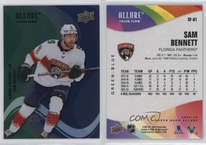 2022-23 Upper Deck Allure Color Flow Green Blue Sam Bennett #SF-61