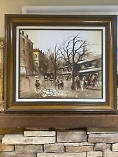 Original Oil on Canvas Beautiful Landscape Painting Signed by Artist. Framed