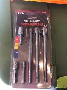 "Tool Shop 6 pz set adattatore trapano e presa a percussione 1/4" 3/8" 1/2" - Foto 1 di 1