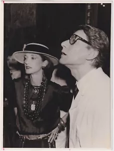 Designer YVES ST. LAURENT & LOULOU DE LA FALAISE VINTAGE 1970er MODE Foto - Bild 1 von 2