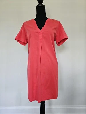 Vineyard Vines Mujer Tejido Vestido Recto Talla XS Coral Rosa Manga Corta Túnica Foto 1 de 4