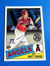 2020 Topps Matt Thaiss RC 1985 35th Anniversary Auto Los Angeles Angels