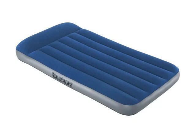 Bestway 67932E Tritech 12" Built-in Pump Twin Air Mattress - Blue