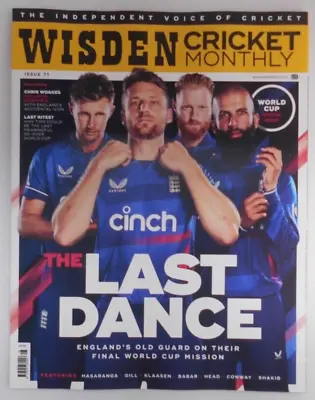 Wisden Cricket Monthly Magazine #71 2023 World Cup Special Issue England Mission • 9.95£