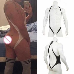 Hombres Body Monos Jockstrap Leotardo Lucha Libre Espalda Sin Ropa de Club Ropa Interior - Imagen 1 de 19