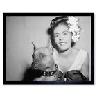 Old Portrait Music Singer Blues Billie Holiday Usa 12X16 Inch Framed Art Print