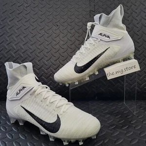 Nike Alpha Menace Elite 2 Flyknit Football Cleats AO3374-101 Mens Sz 12 NWOB - Picture 1 of 7