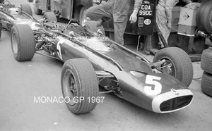 BRM P83 MONACO GP 1967 X2 STUNNING PERIOD NEGATIVES 35MM MIKE SPENCE CAR F1 - Picture 1 of 4