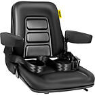 VEVOR Universal Forklift Tractor Seat PVC Adjustable Seat w/Safety Belt& Armrest