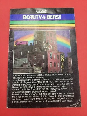 Beauty & the Beast (Intellivision, 1982) Manual Instructions Only  - Image 1 of 2