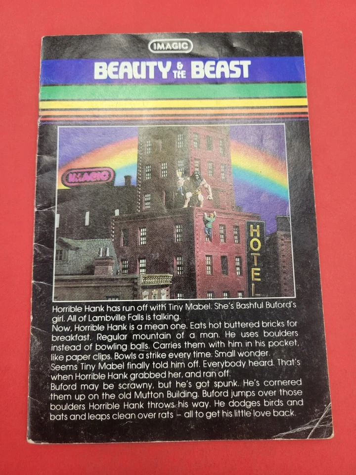 Beauty & the Beast (Intellivision, 1982) Manual Instructions Only  - Image 1 of 2