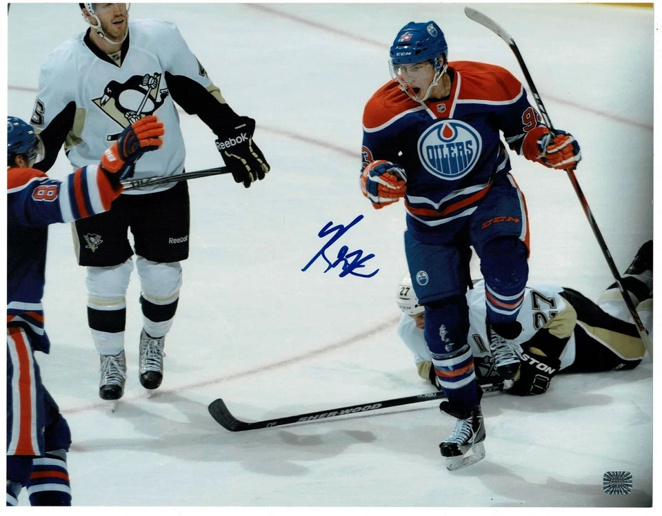 ¡Foto 11x14 autografiada firmada por Ryan Nugent-Hopkins! AMCo Certificado de Autenticidad! 9289 Foto 1 de 1