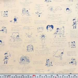Vintage Mother’s Valentines Mary Mulari Marcus Brothers Cotton by the HALF YARD - Picture 1 of 6