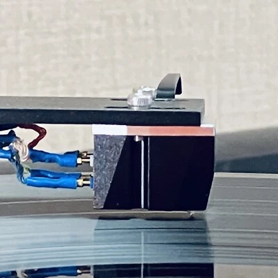 moving coil mc cartridge for turntable tonrarm  black silver aluminum - Image 1 of 4