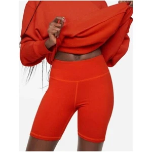 NWT MATE the Label Red Organic Stretch Biker Short - Size 2X - Picture 1 of 7