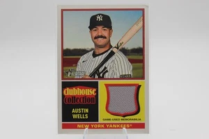 Maglia Topps Heritage Austin Wells Clubhouse Collezione 2025 usata gioco reliquia - Foto 1 di 2