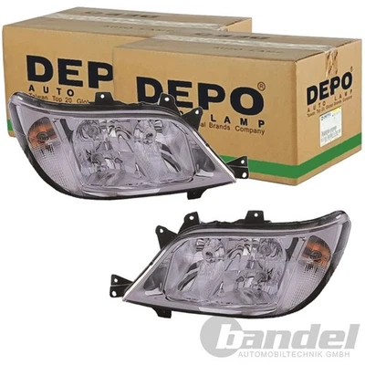 2x DEPO H3 H7 SCHEINWERFER passend für MERCEDES-BENZ SPRINTER LINKS+RECHTS - Bild 1 von 4