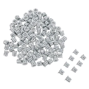  100 Stück Holz Möbel Eingebettete Muttern Innensechskant Gewindeeinsätze - Bild 1 von 9